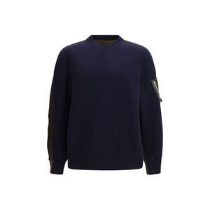 Sacai Blue Cotton Men's Sweatshirt